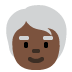 🧓🏿 older person: dark skin tone display on Twitter